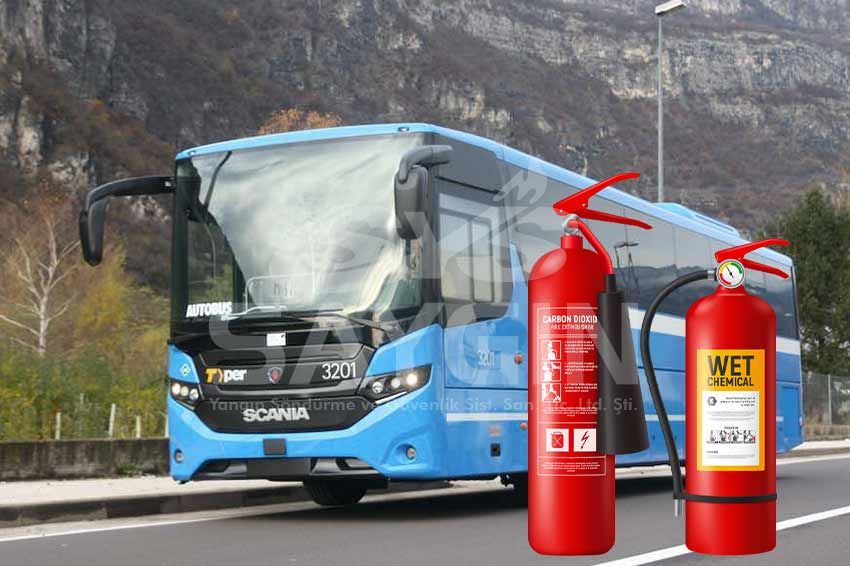 Otobüs, Araç Söndürme Sistemleri - Saygın Yangın